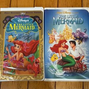 Signed Disney's The Little Mermaid VHS Tapes